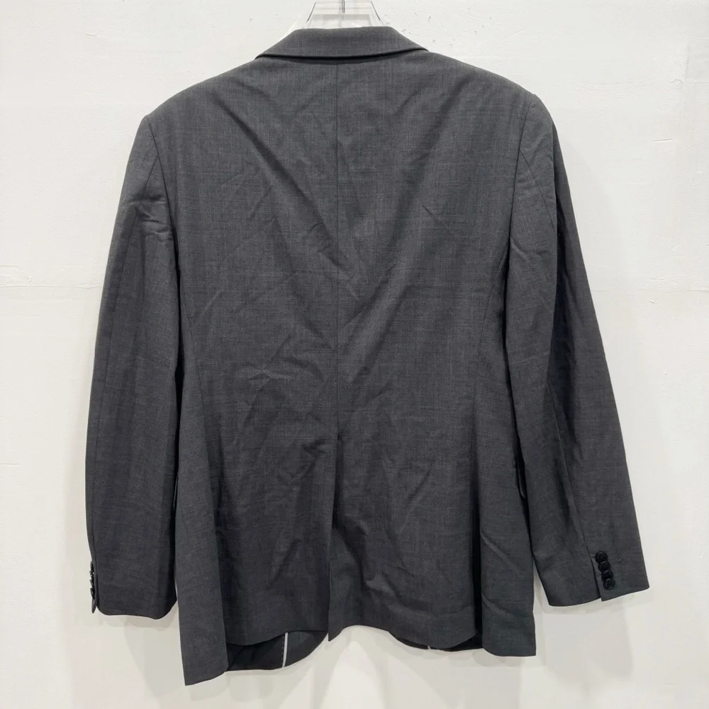 Theory Sport Jacker Blazer Dark Grey Wool 42 Short 2-Button